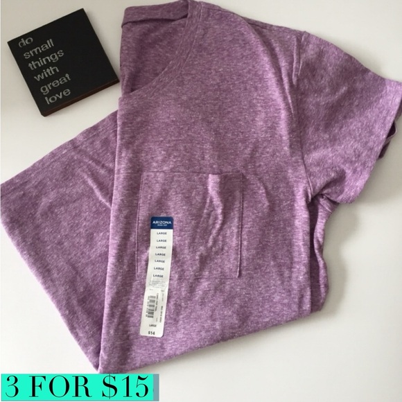 Arizona Jean Company Tops - NWT Arizona Jean Co Pocket T-shirt Purple Size Large